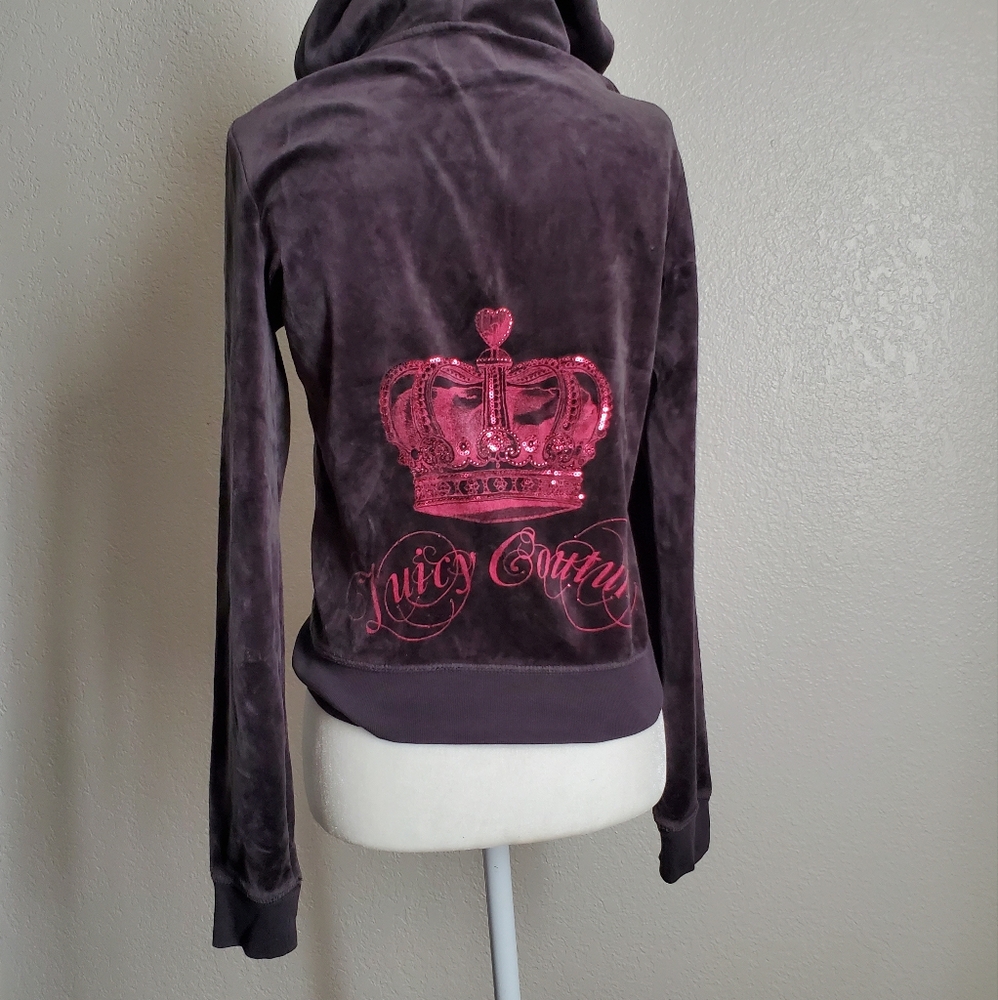 Vintage Juicy Couture Matching Tracksuit Dark Grey S/L Y2K